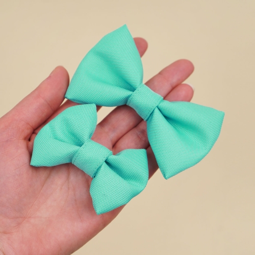 kokardka dla psa w kolorze miętowym w dwóch rozmiarach S i M