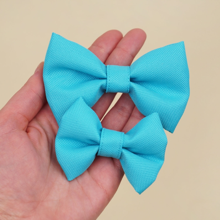 kokardka dla psa błękitna w dwóch rozmiarach S i M