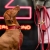 obroża szeroka biothane zgaszony czerwony vizsla neon złoty karabińczyk bura